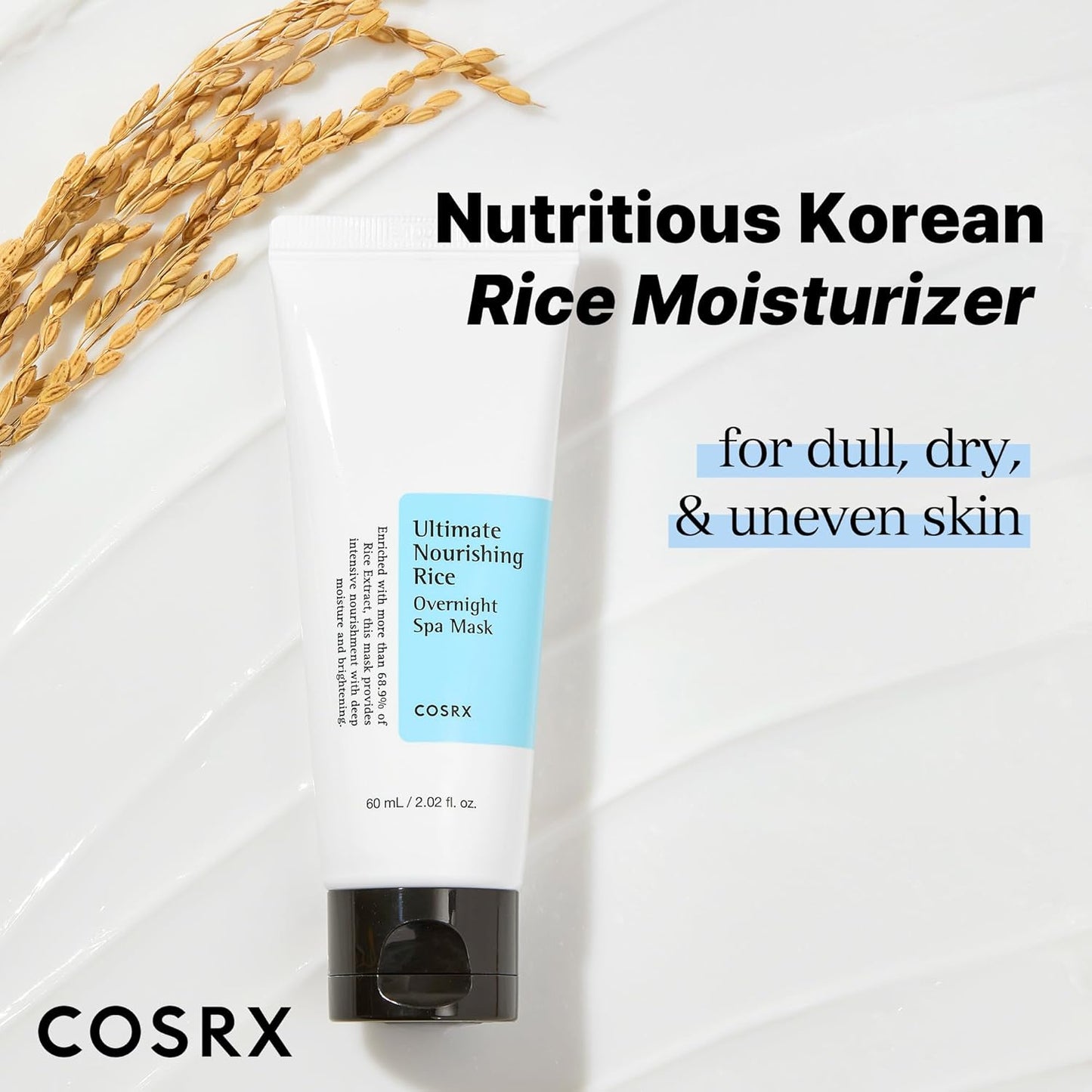 COSRX Ultimate Nourishing Rice Overnight Spa Mask – 60ml